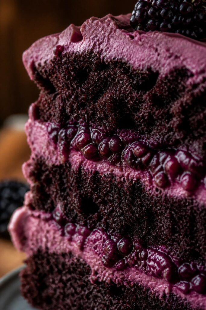 Blackberry Velvet Gothic Cake Recipe