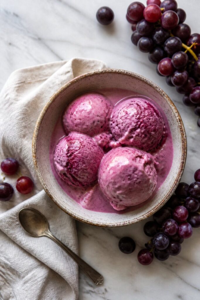 Grape Juice Ice Cream Recipe
