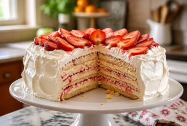 Olive Garden Strawberry Cream Cake Recipe