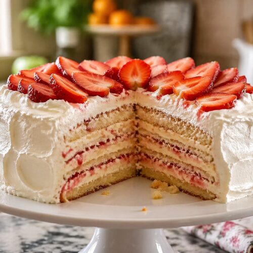 Olive Garden Strawberry Cream Cake Recipe
