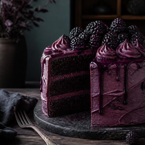 Blackberry Velvet Gothic Cake Recipe