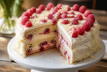 Mary Berry White Chocolate and Raspberry Cake