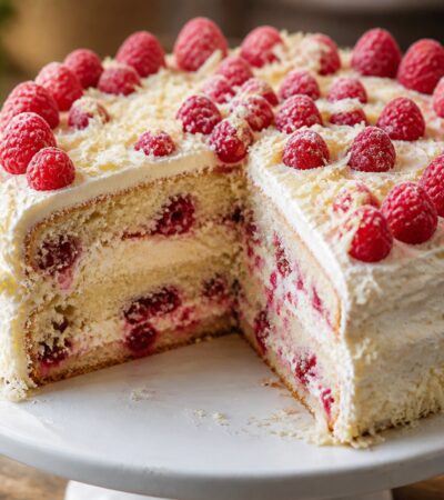 Mary Berry White Chocolate and Raspberry Cake