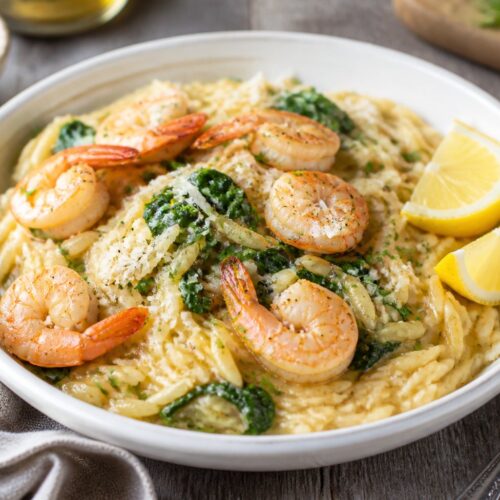 Lemon Garlic Shrimp Orzo Recipe